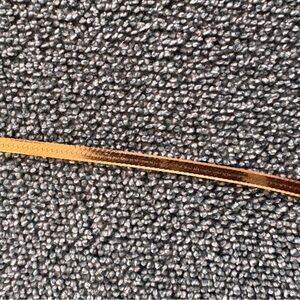 Elegant 20inch 14k gold herringbone chain